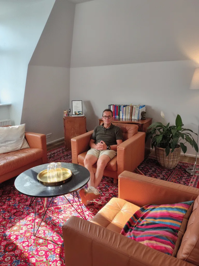 Klient til psykologsamtale hos Fjorden Behandling